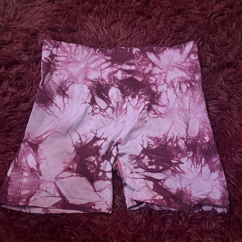 Purple Tie-Dye Shorts
